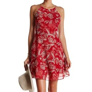 Cara Floral Mini Trapeze Dress